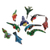 Ceramic mini ornaments, 'Avian Kingdom' (set of 30) - Handcrafted Mini Bird Ornaments (Set of 30) (image 2c) thumbail
