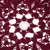 tapete de ganchillo - Alfombrilla de centro de mesa de acrílico marrón rojizo con estampado de estrellas