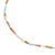 Cultured pearl beaded necklace, 'Colors of My Land' - Adjustable Bead and Cultured Pearl Necklace