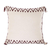 Cotton throw pillow cover, 'Zig Zag Silhouette' - 100% Handwoven Cotton Throw Pillow Cover From Guatemala