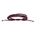 Beaded macrame bracelet, 'Triple Knot in Mulberry' - Handmade Beaded Macrame Bracelet