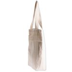 Cotton tote bag, 'Brilliant Cream' - Natural Cotton Tote Bag With Geometric Design