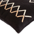 Cotton cushion cover, 'Zig Zag X' - Black Loom Woven Throw Pillow Cover from Guatemala
