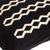Cotton throw pillow cover, 'Zig Zag Ladders' - Black Cotton Throw Pillow Cover With Zig Zag Design in Ivory (image 2c) thumbail