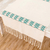 Tischläufer aus Baumwolle, 'Emerald Path' - Tischläufer mit geometrischen Mustern aus 100% Baumwolle, gewebt auf einem Webstuhl