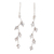 Crystal dangle earrings, 'Crystal Sparkle' - Crystal Bead Dangle Earrings With Sterling Silver Hooks