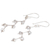 Crystal dangle earrings, 'Crystal Sparkle' - Crystal Bead Dangle Earrings With Sterling Silver Hooks
