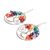 Multi-gemstone dangle earrings, 'Crystal Tree of Life' - Tree of Life Themed Dangle Earrings With Beads and Gems (image 2e) thumbail