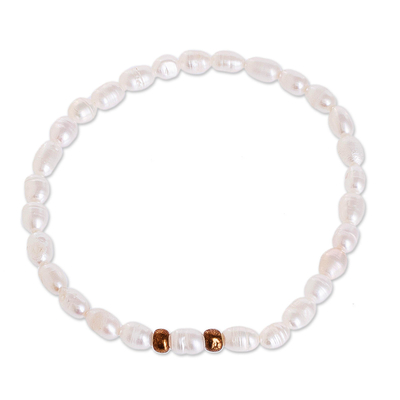 Artisan Crafted Cultured Pearl Bracelet