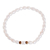 Cultured pearl beaded stretch bracelet, 'Refined Nature' - Artisan Crafted Cultured Pearl Bracelet