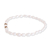 Cultured pearl beaded stretch bracelet, 'Refined Nature' - Artisan Crafted Cultured Pearl Bracelet