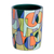 Ceramic decorative vase, 'Mod Geometry' - Ceramic Ornamental Vase with Modern Geometric Design (image 2d) thumbail