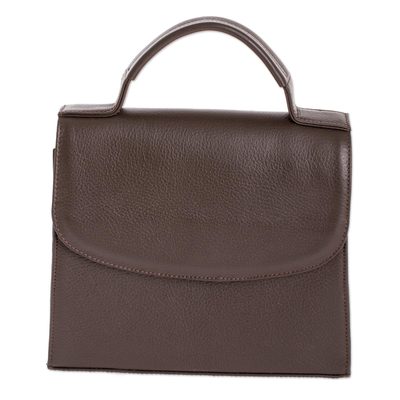 Artisan Crafted Brown Leather Handbag