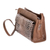 Leather shoulder bag, 'Serpent Chic' - Leather Shoulder Bag With Attached Wallet From Nicaragua