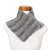 Knit neck warmer, 'Grey Knit' - Black Grey and White Neck Warmer from Costa Rica (image 2a) thumbail
