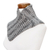 Knit neck warmer, 'Grey Knit' - Black Grey and White Neck Warmer from Costa Rica (image 2b) thumbail