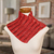 Knit neck warmer, 'Red Warmth' - Red with Black Accents Knitted Neck Warmer from Costa Rica thumbail