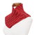 Knit neck warmer, 'Red Warmth' - Red with Black Accents Knitted Neck Warmer from Costa Rica (image 2b) thumbail
