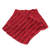 Knit neck warmer, 'Red Warmth' - Red with Black Accents Knitted Neck Warmer from Costa Rica (image 2c) thumbail