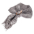 Wrap scarf with clip, 'Costa Rican Grey' - Acrylic Multi Grey Tone Wrap Scarf with Wood Clip (image 2c) thumbail
