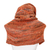 Hooded capelet, 'Orange Modern Cowl' - Orange Knit Hood and Cape Combination from Costa Rica (image 2c) thumbail