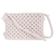 Cotton shoulder bag, 'Mini Macrame Diamonds' - Cotton Macrame Shoulder Bag With Cotton Lining