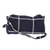 Cotton sling bag, 'Navy To Go' - Navy Blue and White Cotton Plaid Cross Body Sling Bag