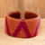 Manschettenarmband aus Leder und Baumwolle - Handgefertigtes Manschettenarmband aus Guatemala