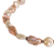 Cultured pearl strand necklace, 'Baroque Glow' - Cultured Pink Baroque Pearl Beaded Necklace with Silver