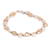 Cultured pearl bracelet, 'Baroque Glow' - Cultured Baroque Pearl Bead Bracelet from Costa Rica