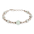 Chalcedony beaded bracelet, 'Aqua Allure' - Aqua Chalcedony and Sterling Silver Beaded Bracelet