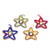 Pine needle ornaments, 'Forest Stars' (set of 4) - Handcrafted Pine Needle Star Ornaments (Set of 4) thumbail