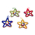 Pine needle ornaments, 'Forest Stars' (set of 4) - Handcrafted Pine Needle Star Ornaments (Set of 4) (image 2c) thumbail