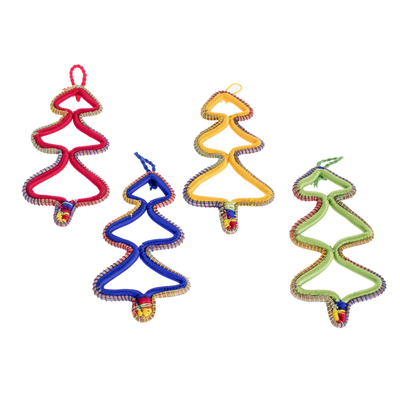 Handcrafted Christmas Ornaments from Nicaragua (Set of 4)