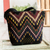 Cotton shoulder bag, 'Geometric Mountains' - Cotton Shoulder Bag with Multicolor Geometric Design thumbail