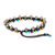 Beaded macrame anklet, 'Beach Sparkles' - Hand Made Glass Crystal Beaded Macrame Anklet from Guatemala (image 2d) thumbail