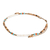 Jasper beaded anklet, 'Guatemala Driftwood' - Unisex Turquoise and Jasper Beaded Anklet from Guatemala