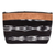 Cotton cosmetic bag, 'Black Jaspe Heritage' - Loom Woven Cotton Cosmetic Bag with Zipper from Guatemala (image 2a) thumbail