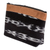 Cotton cosmetic bag, 'Black Jaspe Heritage' - Loom Woven Cotton Cosmetic Bag with Zipper from Guatemala (image 2c) thumbail
