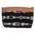 Cotton cosmetic bag, 'Black Jaspe Heritage' - Loom Woven Cotton Cosmetic Bag with Zipper from Guatemala (image 2d) thumbail