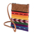 Cotton sling bag, 'Rainbow Trekker' - Rainbow Colored Cotton Sling Tote from Guatemala (image 2c) thumbail