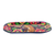 Decorative wood plate, 'The Tiger Sleeps' - Multicolored Decorative Plate with Tiger and Birds