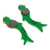 Imanes cerámicos, (par) - Imanes de refrigerador de cerámica de pájaro quetzal verde (par)