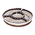 Vorspeisen-Servierset aus Keramik, (5-teilig) - Keramik- und Holzspäne- und Tauchservice (5 Teile)