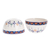 Ceramic soup bowls, 'Antigua Breeze' (pair) - Ceramic Hand Painted Soup Bowls with Geometric Design (Pair)