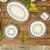 Ceramic dinner plates, 'Antigua Breeze' (pair) - Ceramic Hand Painted Plates with Geometric Design (Pair) (image 2d) thumbail