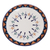 Ceramic dinner plates, 'Antigua Breeze' (pair) - Ceramic Hand Painted Plates with Geometric Design (Pair) (image 2g) thumbail