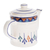 Ceramic coffeepot, 'Antigua Breeze' - Ceramic Hand Painted Coffeepot with Geometric Design