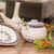 Ceramic teapot, 'Antigua Breeze' - Ceramic Hand Painted Teapot with Geometric Design
