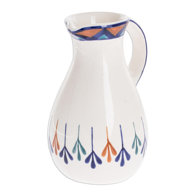 Keramikkrug - Handbemalter Keramikkrug mit geometrischem Design